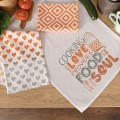 LOVE FOR SOUL – komplet 3 ścierek kuchennych 40×60 cm 100% bawełny, doskonale chłoną wodę