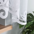 Gotowa żakardowa firanka Pola szerokość 500 x wysokość 160cm, kolor biały