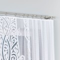 Gotowa żakardowa firanka Pola szerokość 500 x wysokość 160cm, kolor biały