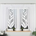 Firanka Żakardowa Gotowa MELANIA szerokość 400 x wysokość 160cm – Kolor Biały