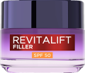 L’Oréal Paris Revitalift Filler – Krem przeciwzmarszczkowy na dzień z potrójnym kwasem hialuronowym i filtrem SPF 50, 50 ml