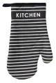 RĘKAWICA KUCHENNA  COCINE 19x30 cm Czarne paski