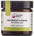Alchemia Natury -Naturalny dezodorant w kremie  Bez sody  – Trawa cytrynowa  60 ml-  dla skóry wrażliwej