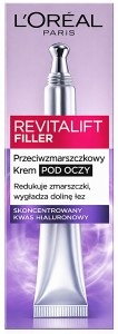 L'ORÉAL PARIS Revitalift Filler – Krem Pod Oczy z Kwasem Hialuronowym -15 ml - Ujędrnia, Redukuje Zmarszczki