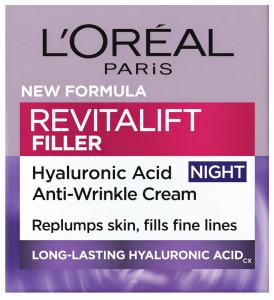 L’Oréal Paris Revitalift Filler – Krem na noc z kwasem hialuronowym 40+ | 50 ml
