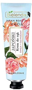 Bielenda JAPAN BEAUTY – Krem do rąk KAMELIA + OLEJ RYŻOWY Nawilżający krem inspirowany japońskim rytuałem piękna - 50 ml