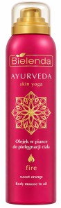 BIELENDA OLEJEK DO PIELĘGNACJI CIAŁA W PIANCE – FIRE Ayurveda Skin Yoga 150 ml