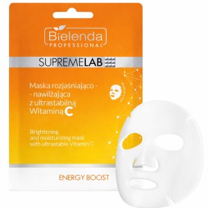 Bielenda  MASKA W PŁACIE ROZJAŚNIAJĄCO-NAWILŻAJĄCA Z WITAMINĄ C Energy Boost