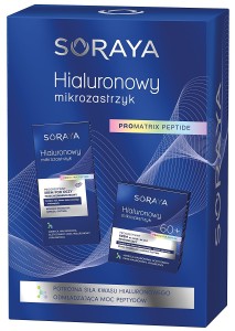 Soraya Hialuronowy Mikrozastrzyk 60+ – Zestaw pielęgnacyjny z kremem do twarzy i kremem pod oczy