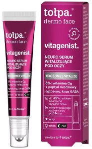 TOŁPA DERMO FACE VITAGENIST – SERUM WITALIZUJĄCE POD OCZY Redukcja zmarszczek Rozjaśnienie  Efekt wypoczętego spojrzenia  15 ml
