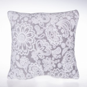 Jasno szara poszewka dekoracyjna LACE II 40x40