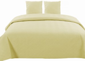 Beżowa narzuta pikowana JULIEN 200x220 cm 