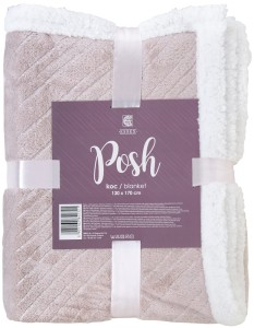 Różowy koc Posh 130x170 CM