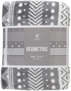 Szary koc GEOMETRIC 150X200 CM 