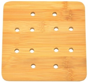 Bambusowa podkładka pod patelnie, garnek kwadratowa