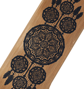 Bieżnik czarny łapacz snów LEA- 45x155 cm 