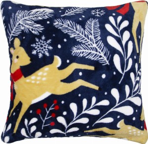 Poszewka dekoracyjna FESTIVE VIBES ŚWIĄTECZNE SARENKI 40x40 CM     