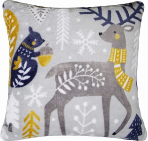 Poszewka dekoracyjna FESTIVE PETS  ZIMOWE ZWIERZĄTKA 40x40 CM     