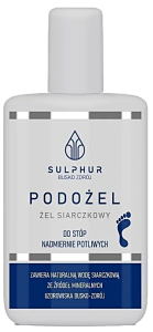 Sulphur Busko Zdrój Podożel siarczkowy do stóp 135 ml  -  Zmniejsza potliwość, neutralizuje  zapach