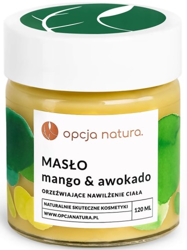 Opcja Natura Masło Mango & Awokado – Orzeźwiające Nawilżenie Ciała 120ml