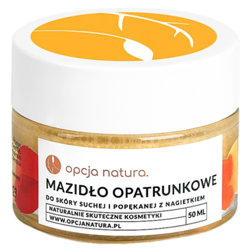 Opcja Natura  Naturalne Mazidło Opatrunkowe z Nagietkiem - regeneruje skórę, łagodzi podrażnienia, chroni przed mrozem