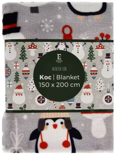 KOC ŚWIĄTECZNY WINTER FUN 150x200 CM