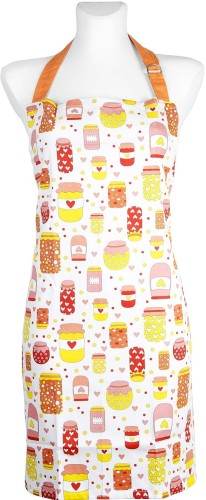 Pomarańczowy fartuch  kuchenny AMELIA