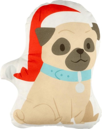 CHRISTMASSY – PODUSZKA DEKORACYJNA W KSZTAŁCIE ŚWIĄTECZNEGO PIESKA – 29x35 CM