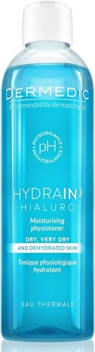 Dermedic Hydrain3 Hialuro - Tonik Nawilżający do Bardzo Suchej Skóry, 200 ml