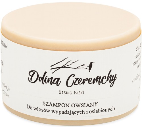Szampon w kostce „Owsiany” – do włosów wypadających i osłabionych, naturalna pielęgnacja włosów - Ręcznie robiony - DOLINA CZEREMCHY