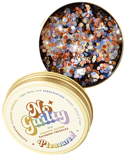 No Guilty Facegroovin’ Rainbow Freckles Glitter | Bio brokat kosmetyczny do twarzy i ciała | 10 g | Ministerstwo Dobrego Mydła