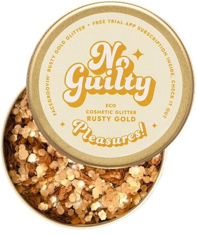 No Guilty Facegroovin' Facegroovin' Rusty Gold Glitter |Bio brokat kosmetyczny do twarzy i ciała |Ministerstwo Dobrego Mydła