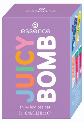 ESSENCE JUICY BOMB – ZESTAW UPOMINKOWY DO UST SWEET & GLOSSY 5 x 10 ml