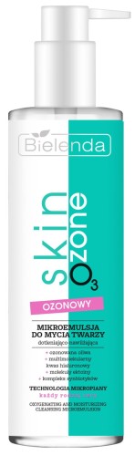 Bielenda Skin O₃ Zone – Ozonowa mikroemulsja do mycia twarzy dotleniająco-nawilżająca 195 ml