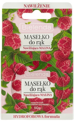 Bielenda Nawilżające masełko do rąk – Malina Pojemność: 50 g | Do skóry suchej, szorstkiej i wrażliwej