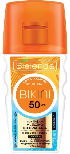 Bielenda Bikini SPF50 125 ml - Mleczko do opalania Wodoodporne