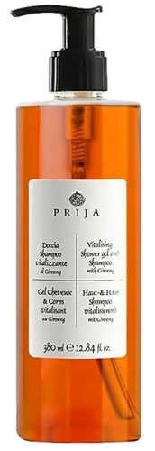 Prija Szampon-Żel Pod Prysznic 2w1 z Żeń-Szeniem – 380 ml VITALISING SHOWER GEL AND SHAMPOO