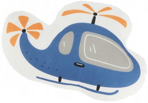 PODUSZKA  Przytulanka DEKORACYJNA HELIKOPTER - 32x26 cm