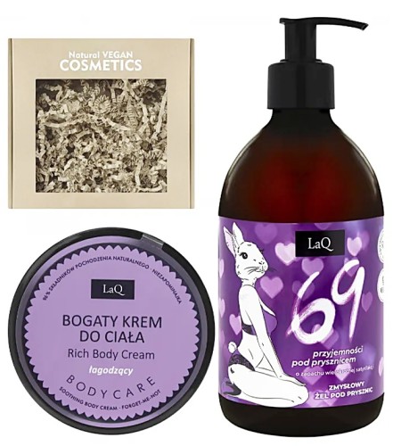 LaQ  Zestaw Prezentowy 69 – Zmysłowy Rytuał Pielęgnacji - Żel pod Prysznic + Krem do Ciała