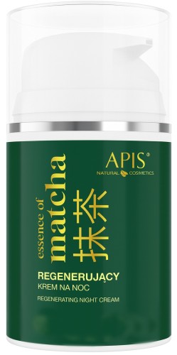 APIS Regenerujący krem do twarzy na noc z matchą – intensywne nawilżenie i odżywienie, 50 ml