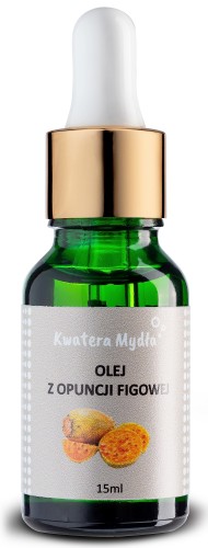 Kwatera Mydła -  Olej z pestek opuncji figowej 100% – zimnotłoczony, nierafinowany – 15 ml -Naturalny