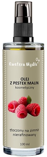 Kwatera Mydła - Olej z pestek malin 100% – tłoczony na zimno, nierafinowany – 100 ml