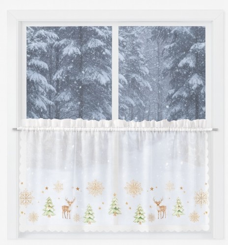 Zazdrostka Woalowa CHOINKI – Zimowa Opowieść  Szerokość 100 cm × wysokość 40 cm – Boże Narodzenie