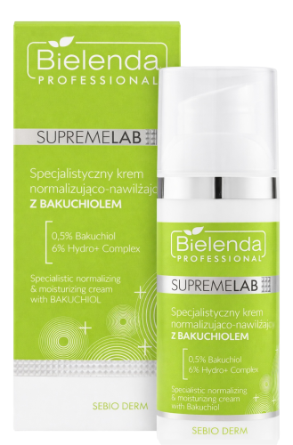 BIELENDA PROFESSIONAL  SPECJALISTYCZNY KREM NORMALIZUJĄCO-NAWILŻAJĄCY Z BAKUCHIOLEM Sebio Derm