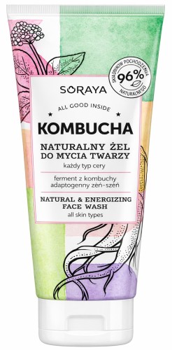 Soraya Kombucha – Naturalny żel do mycia twarzy, nawilżająco-energetyzujący 150 ml