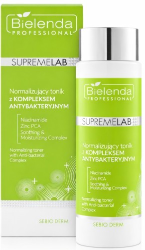 Bielenda Professional SupremeLab Sebio Derm – Normalizujący tonik z kompleksem antybakteryjnym, 200 ml