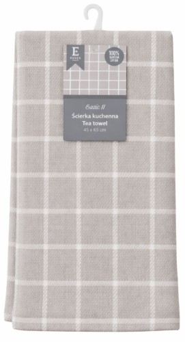 ŚCIERKA KUCHENNA BASIC II 45x65 cm – KLASYCZNA KRATKA W ELEGANCKIM WYDANIU