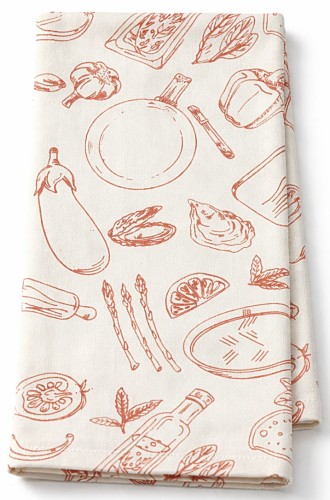 ŚCIERKA KUCHENNA CUISINE WARZYWA 45x65 cm –  BEŻOWA