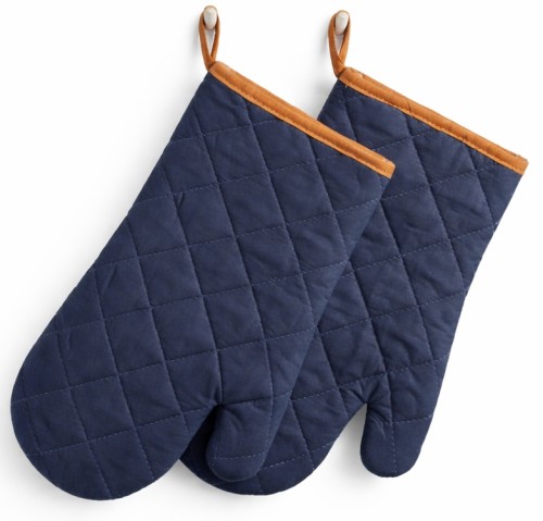 BASIC II – KOMPLET RĘKAWIC KUCHENNYCH  19X30 CM BAWEŁNA GRANATOWE