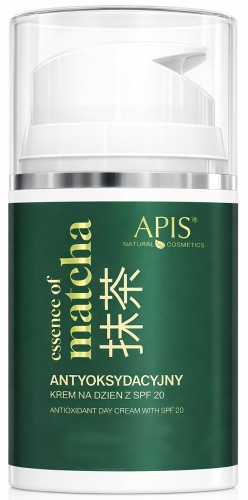 APIS ESSENCE OF MATCHA – ANTYOKSYDACYJNY KREM NA DZIEŃ SPF 20 Ochrona  Nawilżenie  Antyoksydacja 50 ml